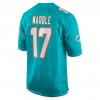 Herren Miami Dolphins Trikot Jaylen Waddle 17 Nike Aqua 2021 NFL Draft